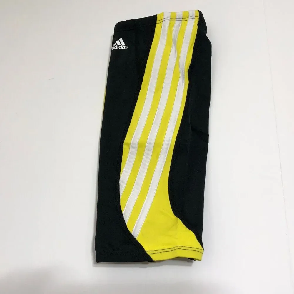 Adidas Solid Splice Infinitex Swim Jammer 3 Stripes Kids Boys Youth 24
